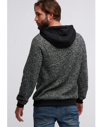 dunkelgrauer Pullover mit einem Kapuze von Tuffskull