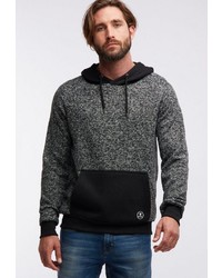 dunkelgrauer Pullover mit einem Kapuze von Tuffskull