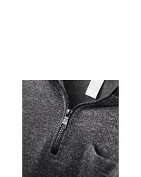 dunkelgrauer Pullover mit einem Reißverschluss am Kragen von JOY SPORTSWEAR