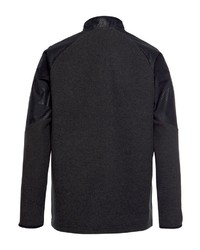 dunkelgrauer Pullover mit einem Reißverschluss am Kragen von Under Armour