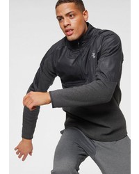 dunkelgrauer Pullover mit einem Reißverschluss am Kragen von Under Armour