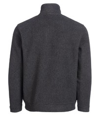 dunkelgrauer Pullover mit einem Reißverschluß von Bexleys man