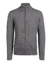 dunkelgrauer Pullover mit einem Reißverschluß von Bexleys man