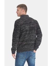 dunkelgrauer Pullover mit einem Reißverschluß von BLEND