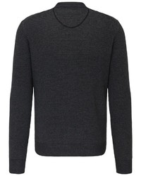 dunkelgrauer Pullover mit einem Reißverschluß von Fynch Hatton