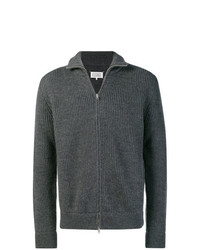 dunkelgrauer Pullover mit einem Reißverschluß von Maison Margiela