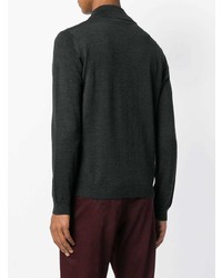 dunkelgrauer Pullover mit einem Reißverschluß von Cenere Gb