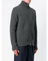 dunkelgrauer Pullover mit einem Reißverschluß von Maison Margiela