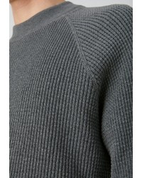 dunkelgrauer Pullover mit einem Rundhalsausschnitt von Armedangels