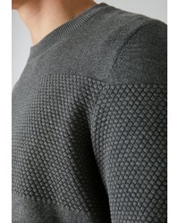 dunkelgrauer Pullover mit einem Rundhalsausschnitt von Armedangels