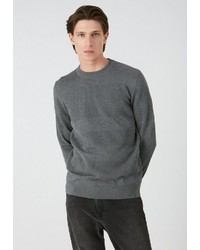 dunkelgrauer Pullover mit einem Rundhalsausschnitt von Armedangels