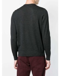 dunkelgrauer Pullover mit einem Rundhalsausschnitt von Theory