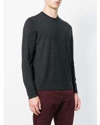 dunkelgrauer Pullover mit einem Rundhalsausschnitt von Theory