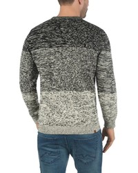 dunkelgrauer Pullover mit einem Rundhalsausschnitt von BLEND