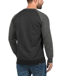 dunkelgrauer Pullover mit einem Rundhalsausschnitt von BLEND