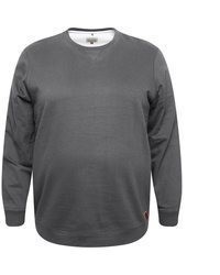 dunkelgrauer Pullover mit einem Rundhalsausschnitt von BLEND