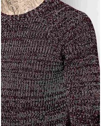 dunkelgrauer Pullover mit einem Rundhalsausschnitt von Asos