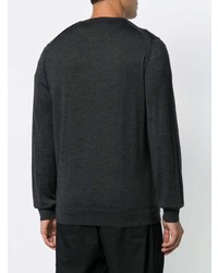 dunkelgrauer Pullover mit einem Rundhalsausschnitt von Lanvin