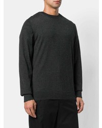 dunkelgrauer Pullover mit einem Rundhalsausschnitt von Lanvin