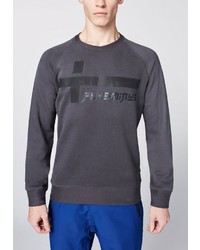 dunkelgrauer Pullover mit einem Rundhalsausschnitt von Chiemsee