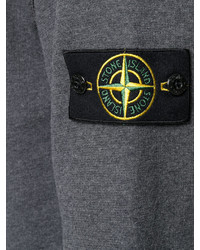 dunkelgrauer Pullover mit einem Rundhalsausschnitt von Stone Island