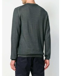 dunkelgrauer Pullover mit einem Rundhalsausschnitt von Etro