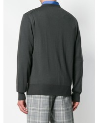 dunkelgrauer Pullover mit einem Rundhalsausschnitt von Vivienne Westwood