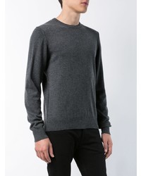 dunkelgrauer Pullover mit einem Rundhalsausschnitt von Alex Mill