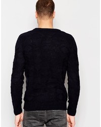 dunkelgrauer Pullover mit einem Rundhalsausschnitt von Scotch & Soda