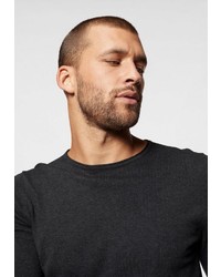 dunkelgrauer Pullover mit einem Rundhalsausschnitt von edc by Esprit