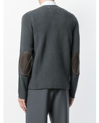 dunkelgrauer Pullover mit einem Rundhalsausschnitt von Maison Margiela