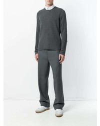 dunkelgrauer Pullover mit einem Rundhalsausschnitt von Maison Margiela