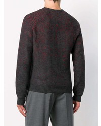 dunkelgrauer Pullover mit einem Rundhalsausschnitt von Woolrich