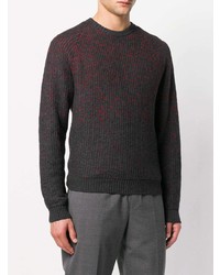 dunkelgrauer Pullover mit einem Rundhalsausschnitt von Woolrich