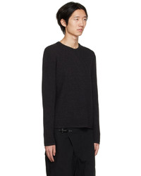 dunkelgrauer Pullover mit einem Rundhalsausschnitt von Engineered Garments