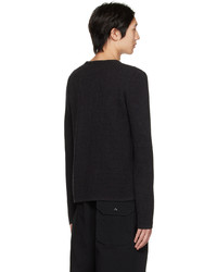 dunkelgrauer Pullover mit einem Rundhalsausschnitt von Engineered Garments