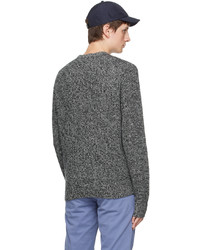 dunkelgrauer Pullover mit einem Rundhalsausschnitt von rag & bone