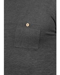 dunkelgrauer Pullover mit einem Rundhalsausschnitt von INDICODE