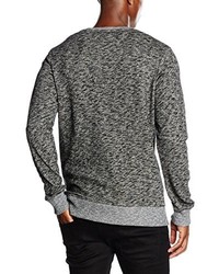 dunkelgrauer Pullover mit einem Rundhalsausschnitt von Jack & Jones