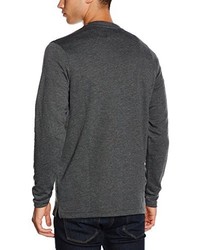 dunkelgrauer Pullover mit einem Rundhalsausschnitt von Jack & Jones