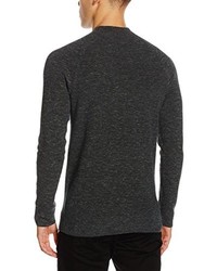 dunkelgrauer Pullover mit einem Rundhalsausschnitt von JACK & JONES PREMIUM