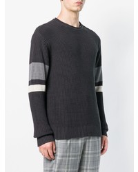 dunkelgrauer Pullover mit einem Rundhalsausschnitt von AG Jeans