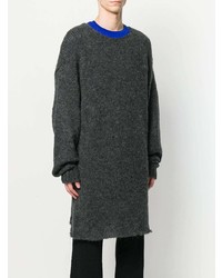 dunkelgrauer Pullover mit einem Rundhalsausschnitt von Undercover