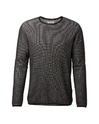 dunkelgrauer Pullover mit einem Rundhalsausschnitt von Marc O'Polo Denim