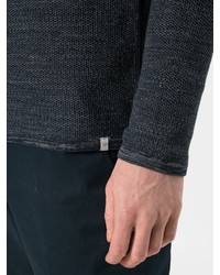 dunkelgrauer Pullover mit einem Rundhalsausschnitt von Minimum