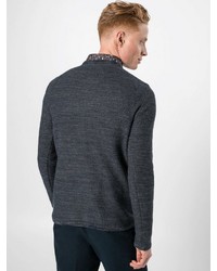 dunkelgrauer Pullover mit einem Rundhalsausschnitt von Minimum