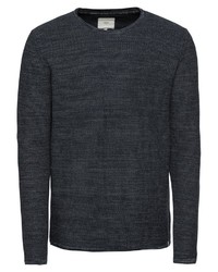 dunkelgrauer Pullover mit einem Rundhalsausschnitt von Minimum