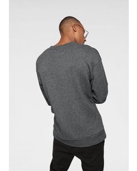 dunkelgrauer Pullover mit einem Rundhalsausschnitt von Nike Sportswear