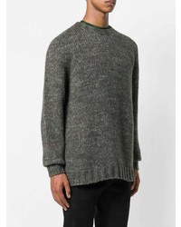 dunkelgrauer Pullover mit einem Rundhalsausschnitt von Etro