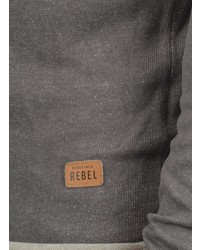 dunkelgrauer Pullover mit einem Rundhalsausschnitt von Redefined Rebel